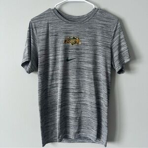 NDSU BISON Nike Heather Gray Men's Short Sleeve Tee, Size Medium